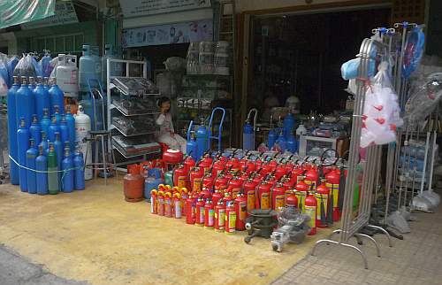 Selling fire extinguishers